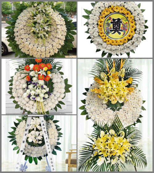 山西运城永济市蒲州镇上吕芝村花圈速递